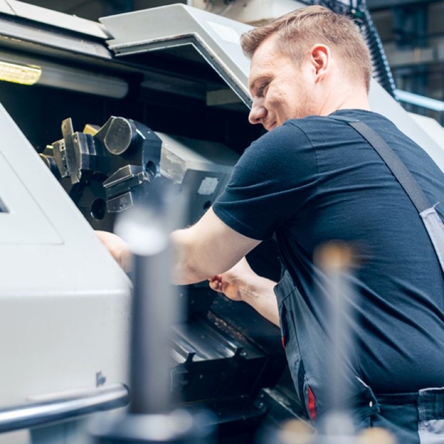 CNC-Bearbeitung eines Werkstücks